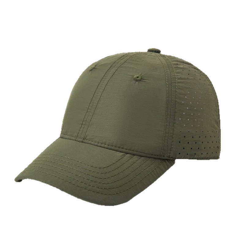 塔丝隆速干软顶棒球帽打孔户外硬顶快干运动帽防泼水定制刺绣印花详情3
