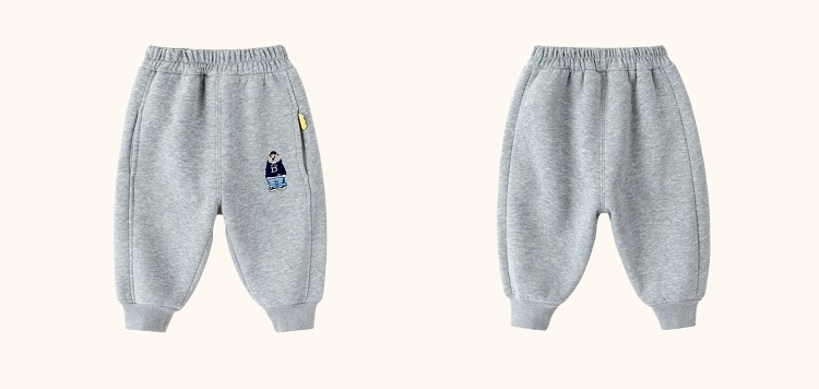 嘟嘟家宝宝加绒加厚裤子冬季儿童长裤冬装男童运动裤女童休闲卫裤详情9