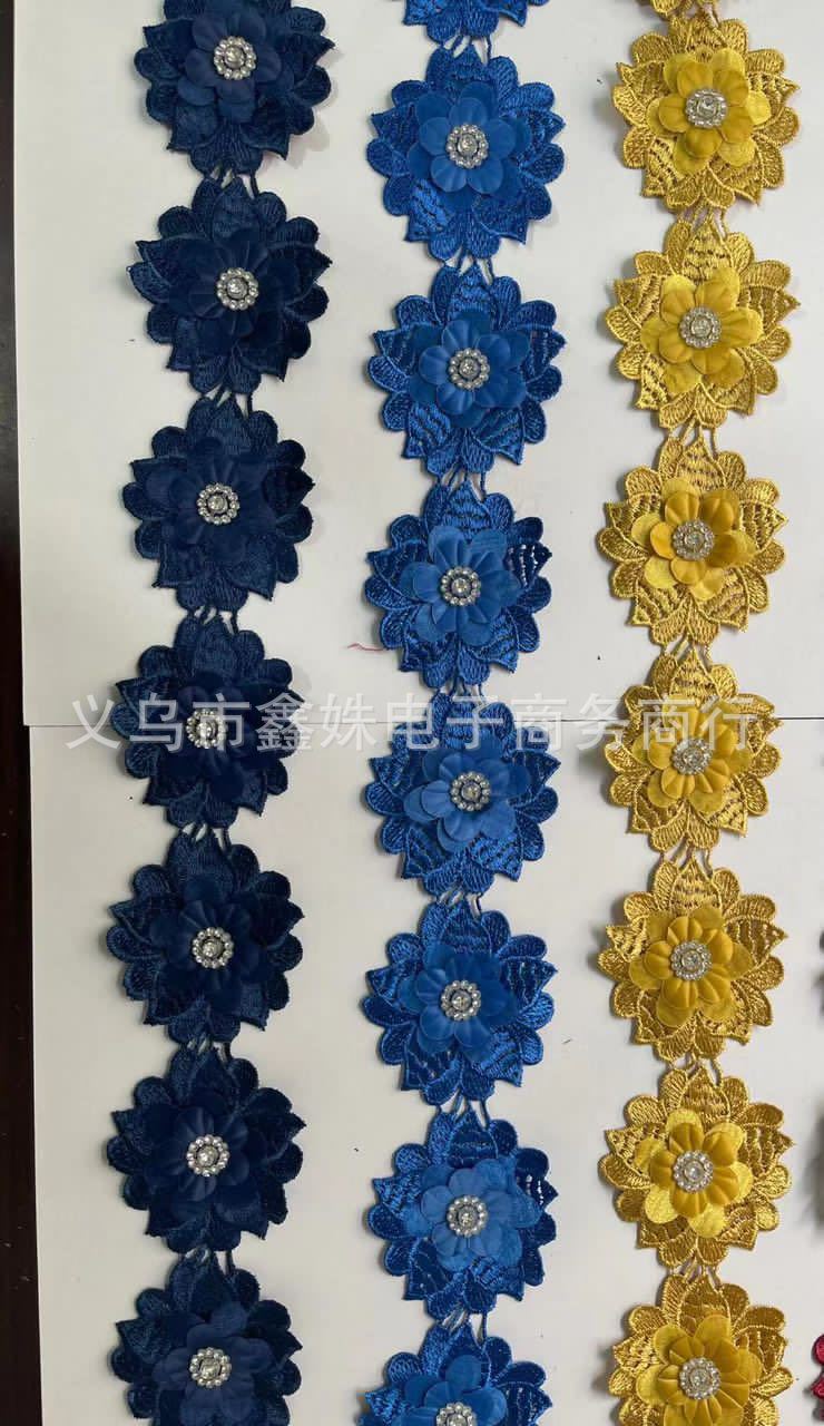 Цветная цветочная одежда с добавлением к кружевам diy (diy) pic 1