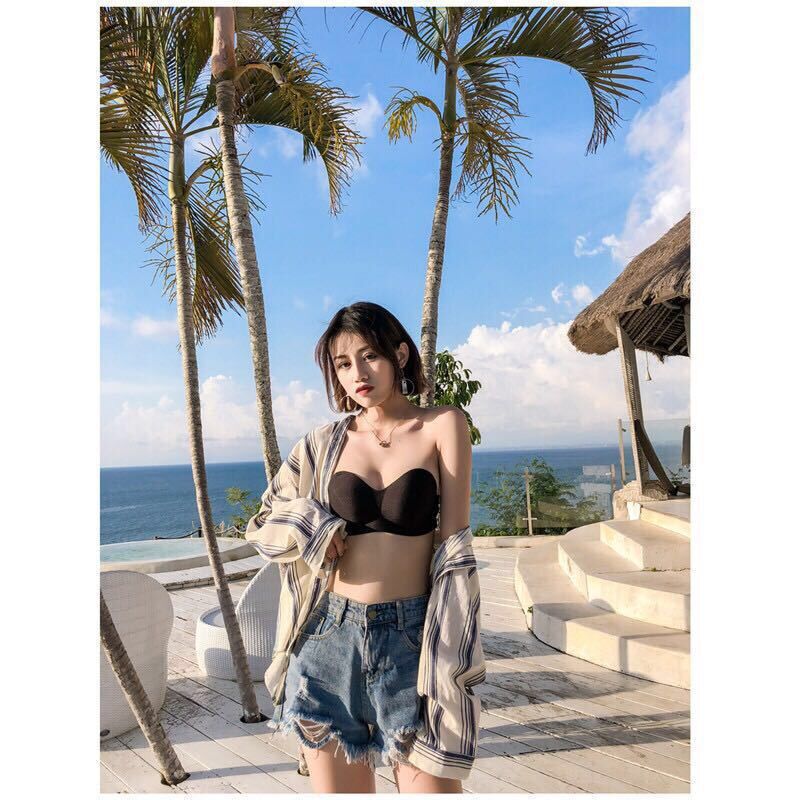Strapless lingerie for women, a breathable summer thin, strapless, invisible, frameless bra cover that wraps around the chest and exposes the back pic 10