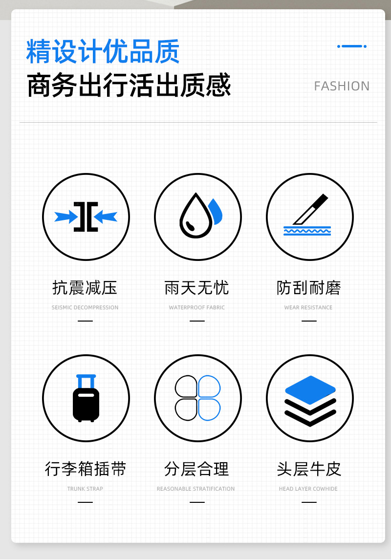 休闲旅行双肩包真皮防水户外商务电脑包高级感背包双肩一包多用详情3
