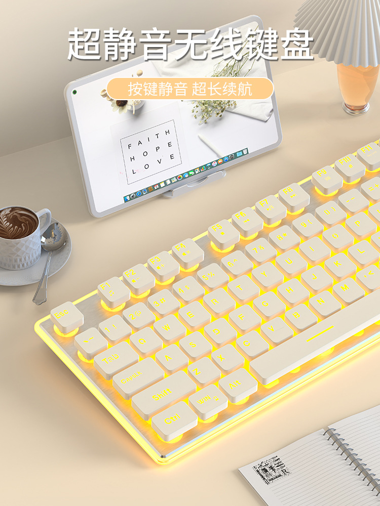 The Pioneer X7S wireless keyboard and mouse set is silent, ultra-thin, and has a high level of appearance for gaming computers and office machinery pic 20