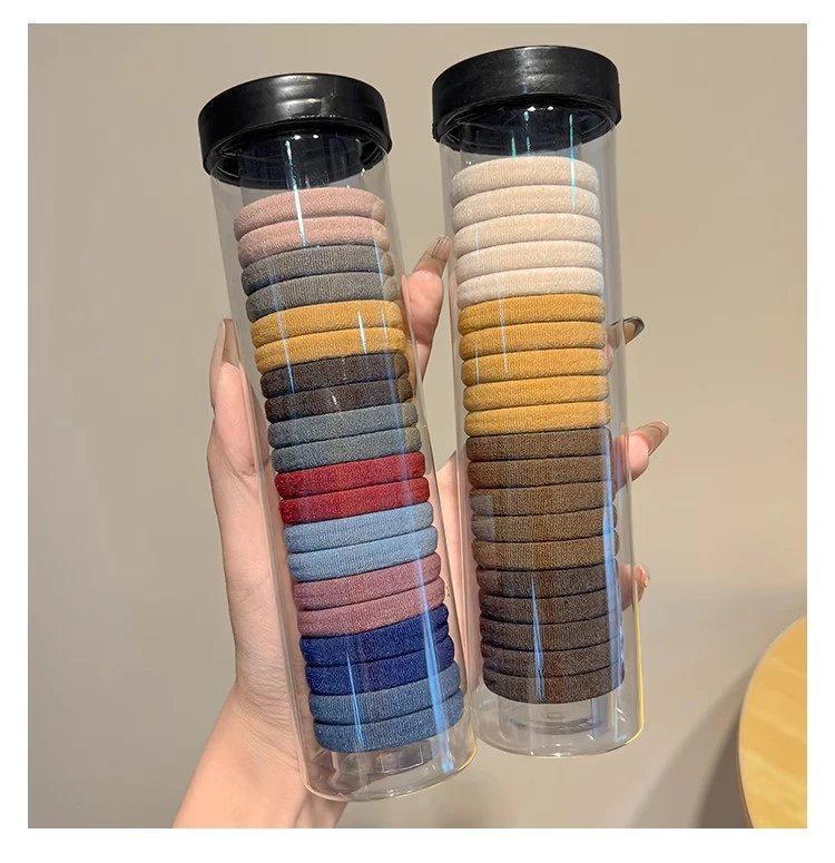 简约基础百搭头绳高弹力扎头发橡皮筋女高马尾发绳发耐用发圈头饰详情7