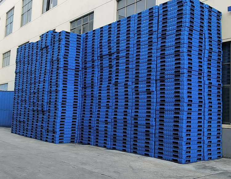 Plastic pallet forklifts, double-sided one-piece molded blow-molded pallets, moisture-proof boards for warehouses, pallets, pallets, and logistics pads pic 14
