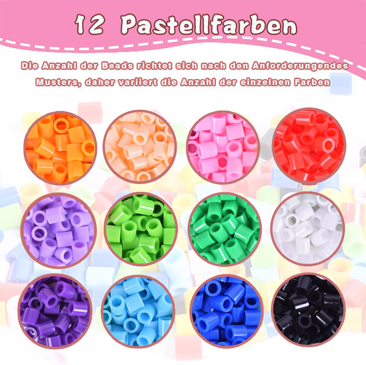 New 10mm Jigsaw bean hot melt bead DIY ocean-themed set toy 1300 pieces 1cm Jigsaw Bean XL hot beans pic 5