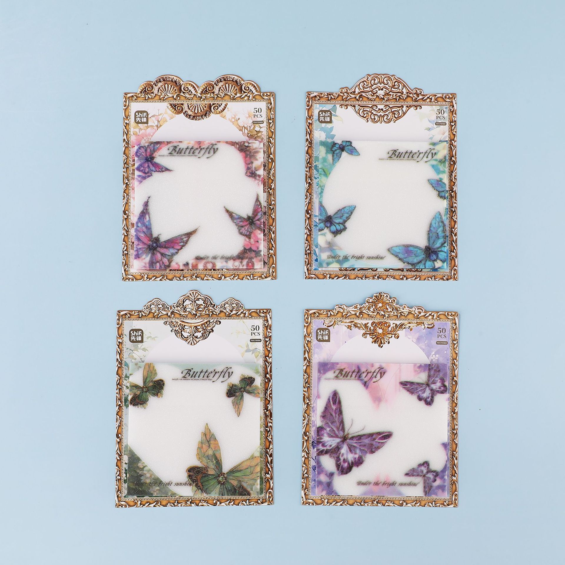 Pioneer 8687 Flash Print Sticker Card Sticky Note 3*3*50 pages N times Sticker can be used to write study notes, comments and diaries pic 5