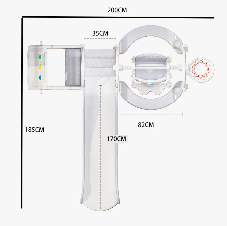 Xx韩版巴士宝宝滑滑梯室内汽车家用玩具宝宝大型秋千游乐园塑料安详情25