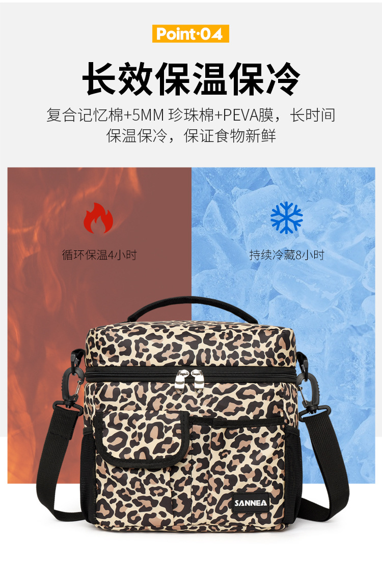 跨境热款便当包 肩带可调节午餐袋 食物手提包保温午餐包冰袋现货详情16