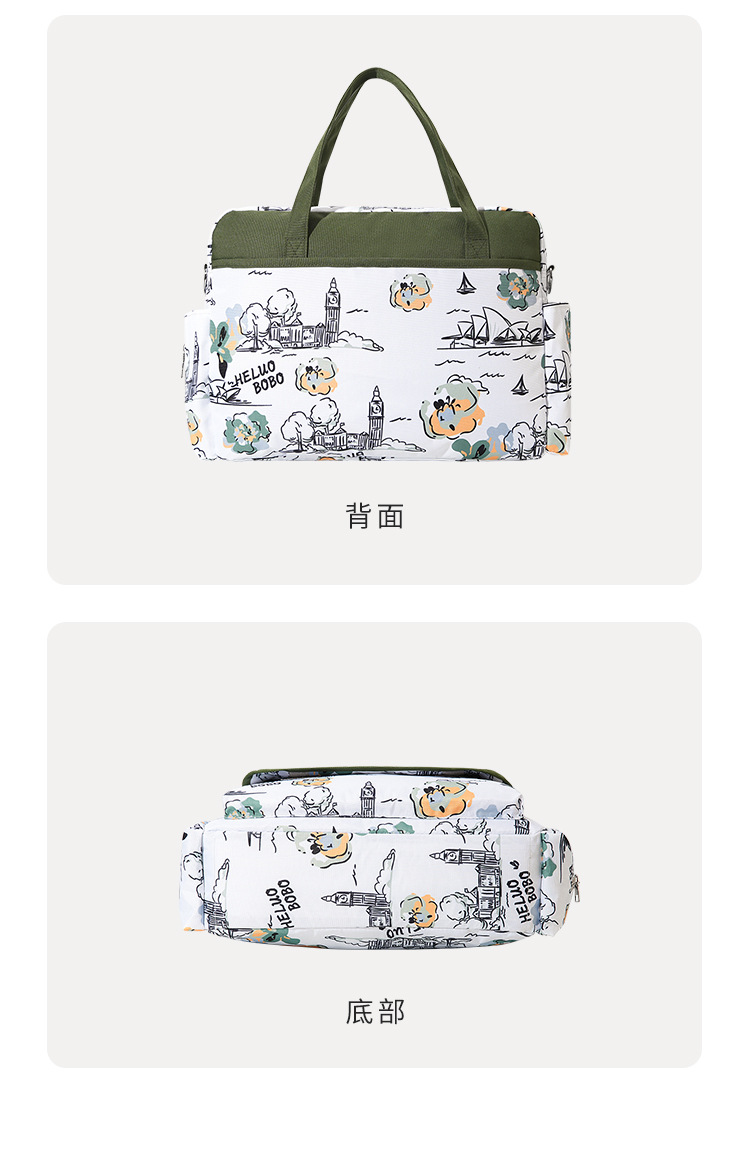 New waterproof large-capacity mom bag, multi-functional bottle storage bag, wear-resistant single-shoulder hand-carry bag for expectant mothers pic 17