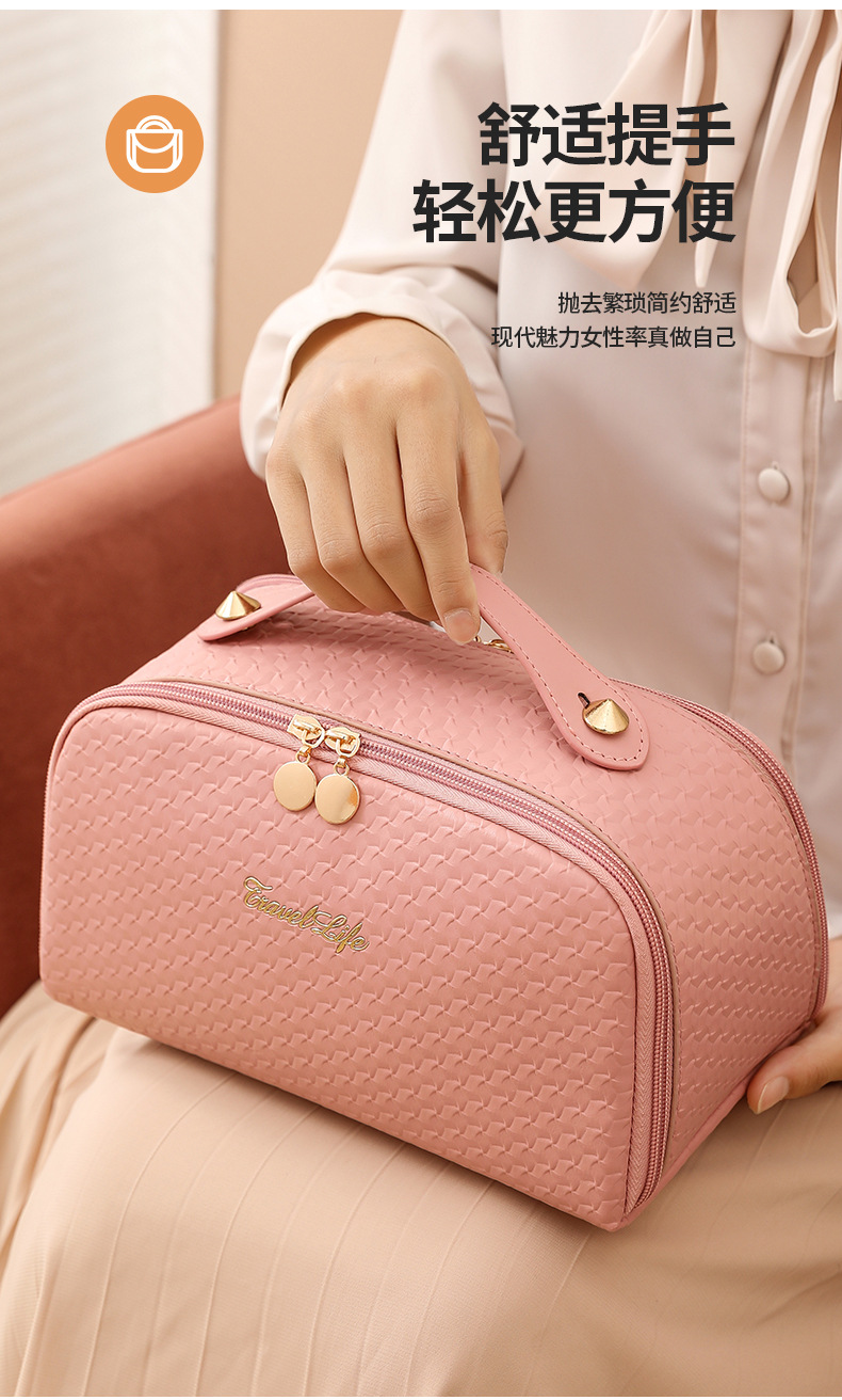 亚马逊新款化妆包旅行包大容量高颜值便携洗漱袋高级手提收纳包详情10