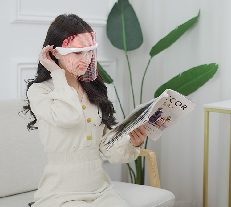 Cross-border bestsellers: 7-color led beauty mask, home photon beauty device, wireless red light mask, skin rejuvenation spectrometer pic 17