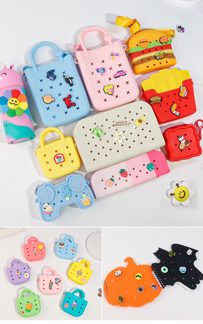 跨境热卖卡通DIY鞋花扣洞洞鞋配饰PVC软胶装饰配件鞋扣小饰品批发详情11