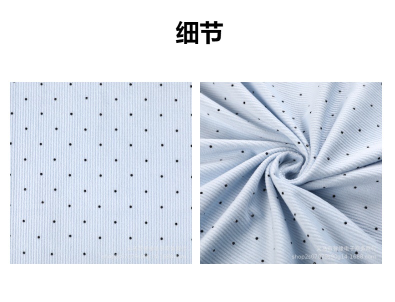 灯芯绒11条坑涤纶烫黑钻烂花布辅料箱包头发饰品跨境爆款厂家现货详情3