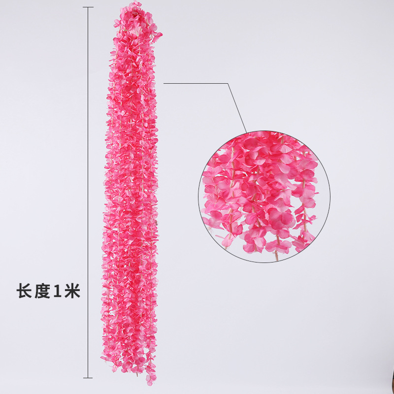 洋兰花串绣球花串绢花创意杨兰花串挂婚礼婚庆花艺道具装饰品详情2