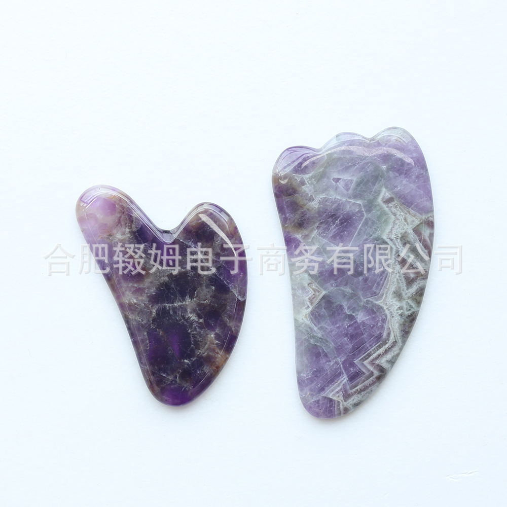 工厂直销紫水晶玉石滚轮按摩器专用脸部刮痧按摩美容棒美容院推拿馆用详情45