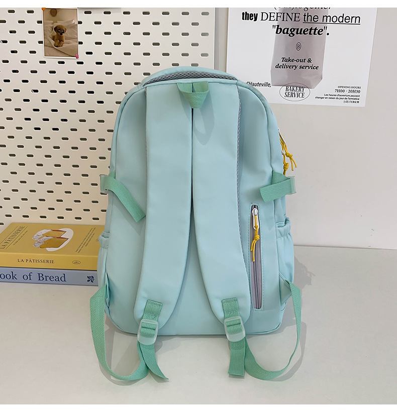 Japanese and Korean casual backpacks, forest-style schoolbags, multi-pocket schoolbags for primary school students, large capacity for cross-border travel for junior and senior high school students pic 46