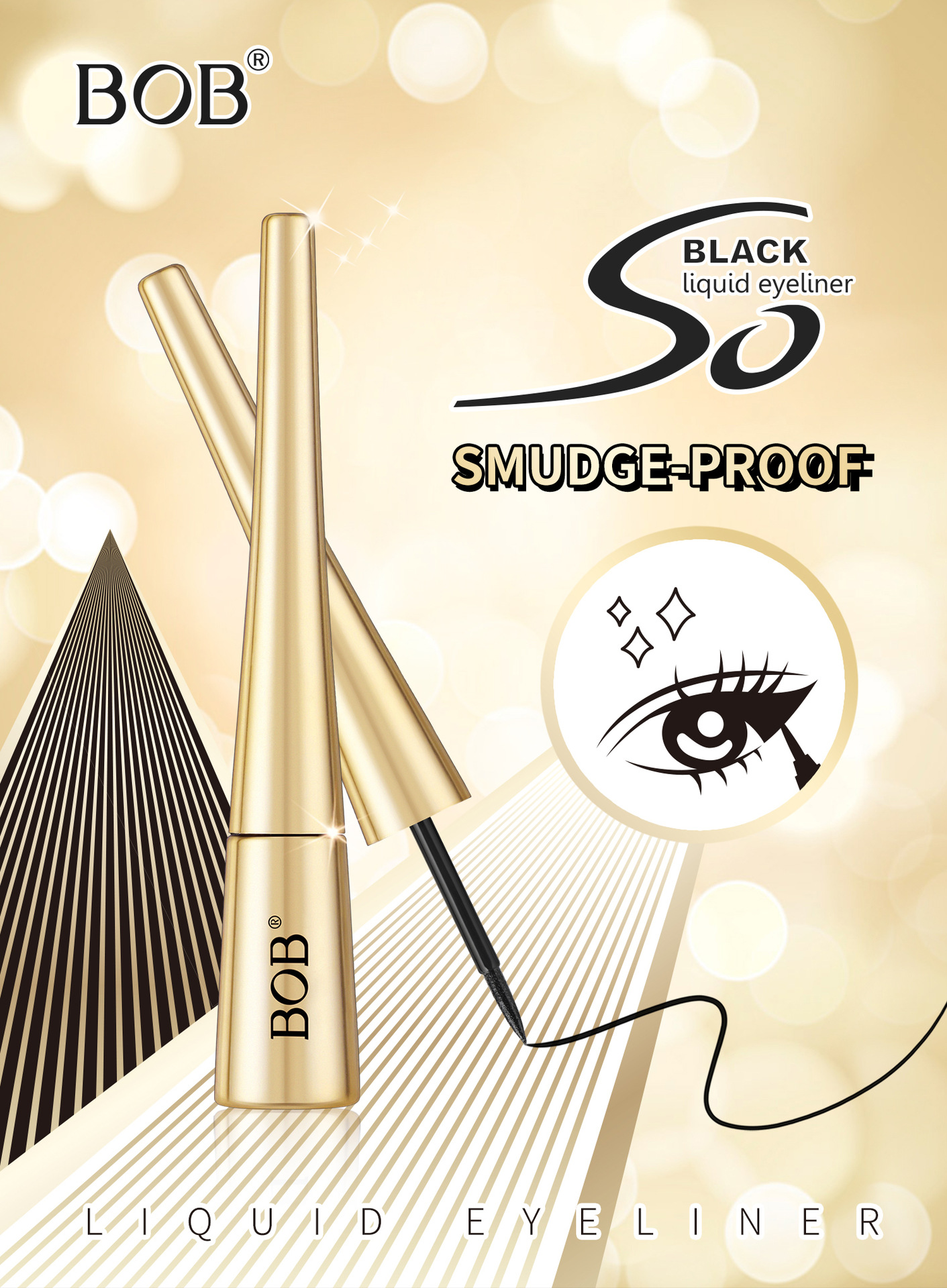 The cross-border BOB eyeliner pen has a matte finish and does not smudge pic 1