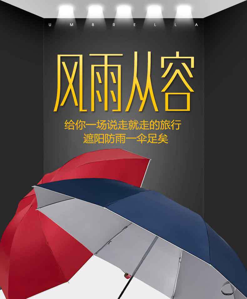 厂家现货批发 天堂雨伞可印logo跨境全自动折叠伞大号晴雨伞详情1