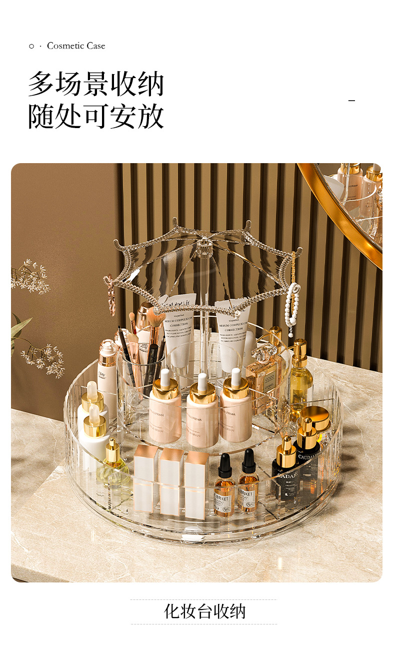 Lipstick storage box, desktop cosmetics, lipstick display stand, thickened transparent essence, eye cream and skin care product rack pic 10