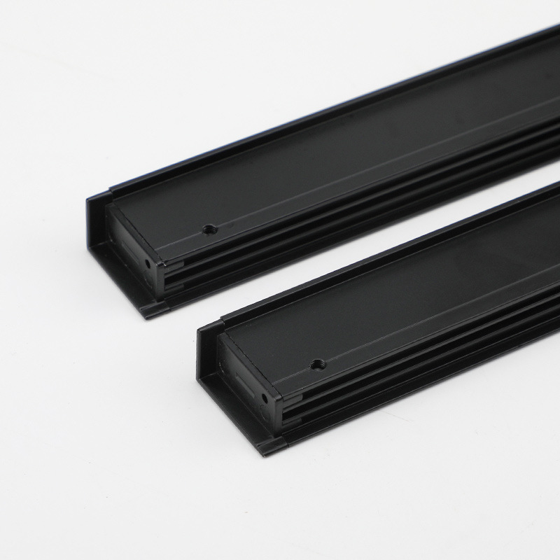 黑色嵌入式暗装拉手金色银色抽屉把手青古铜挖槽移门加长对装拉手详情29