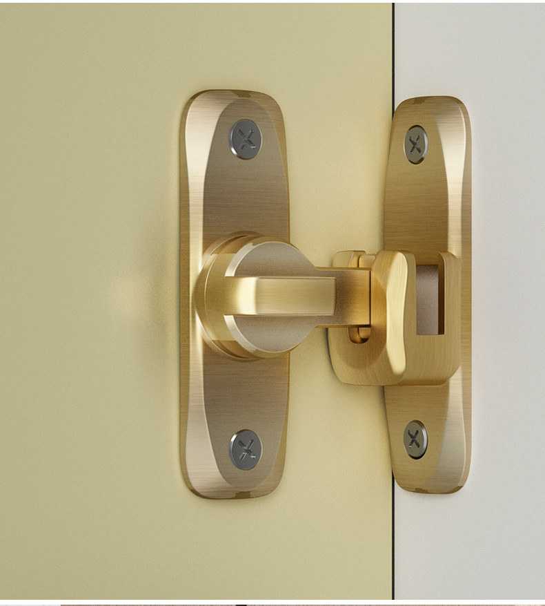 One-piece consignment of latch door bolts, sliding door locks, door locks without drilling, simple bathroom sliding door clips, 90-degree protection pic 24