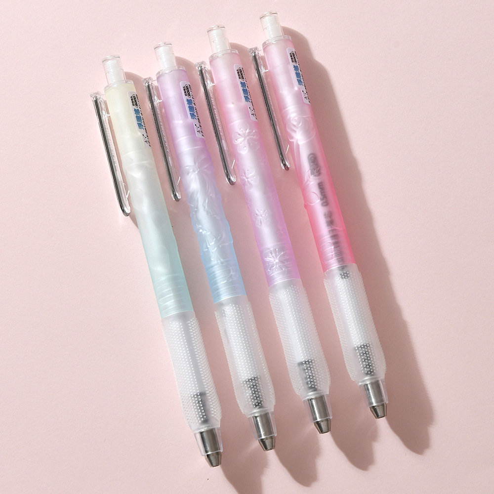 The new CS double-tip embossed pen from Chenxi features a low center of gravity press type gel pen, providing smooth and fluid writing. The dopamine pen body design ensures clear and long-lasting handwriting pic 1