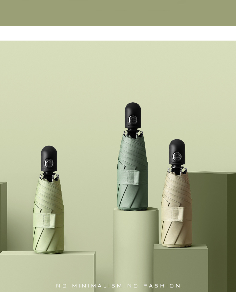 五折自动太阳伞雨伞女防晒防紫外线遮阳伞小清新晴雨两用伞折叠伞详情20