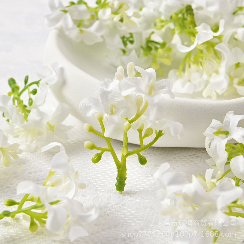 仿真桂花花头 diy十字花假花 簪花头饰材料配件 家居礼盒装饰花艺详情12