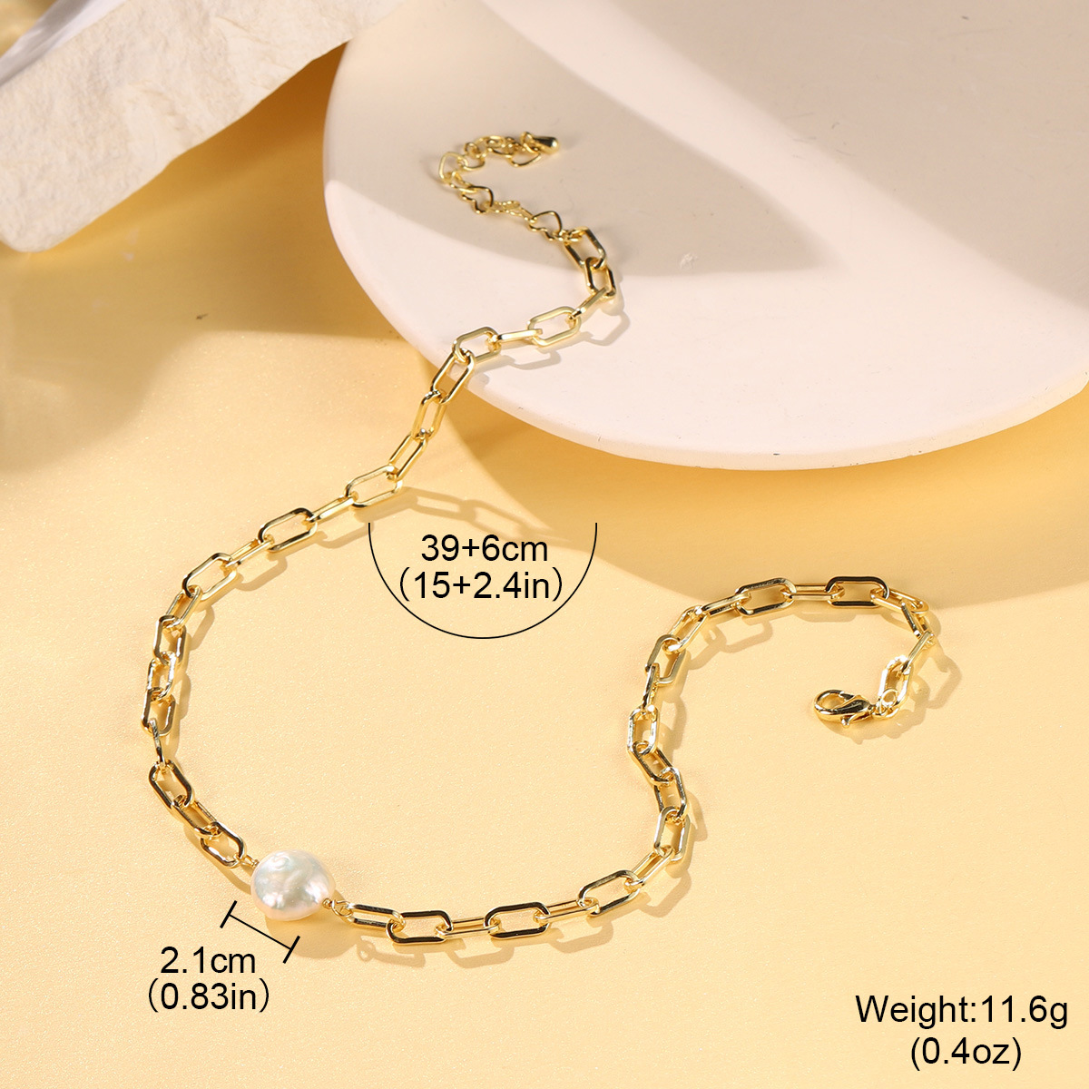 新款ins小众设计多彩串珠高级感简约项链天然珍珠时尚多巴胺颈链详情41