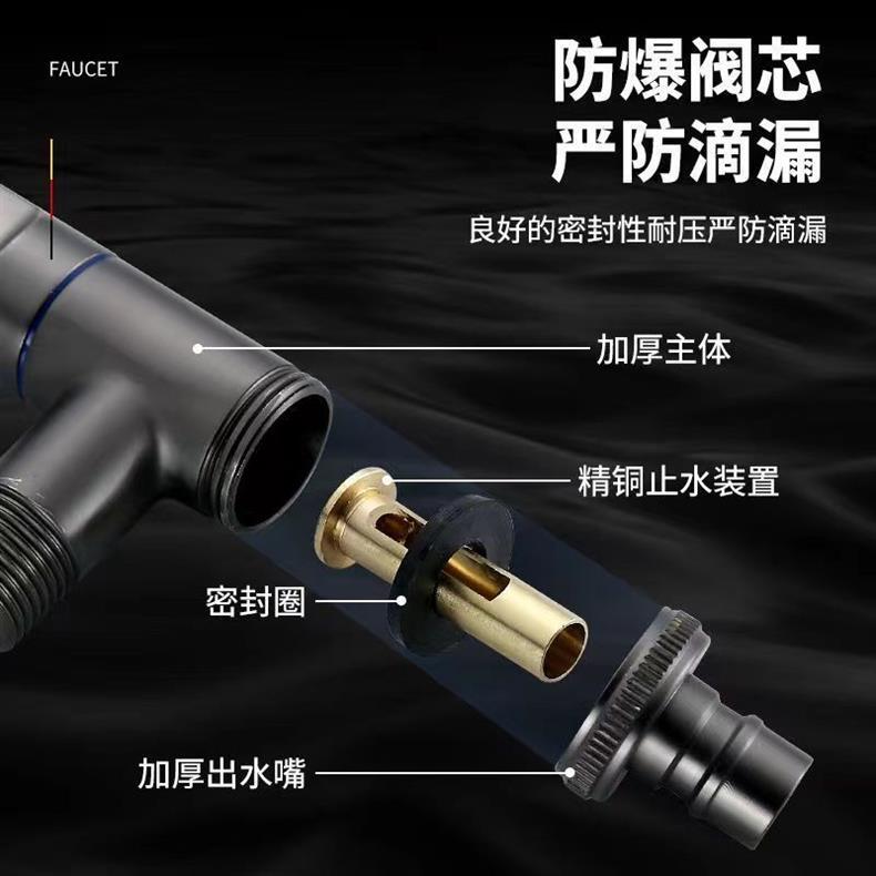 全铜洗衣机4分螺纹水龙头家用自动止水阀卡扣式滚筒自动水嘴接头详情9