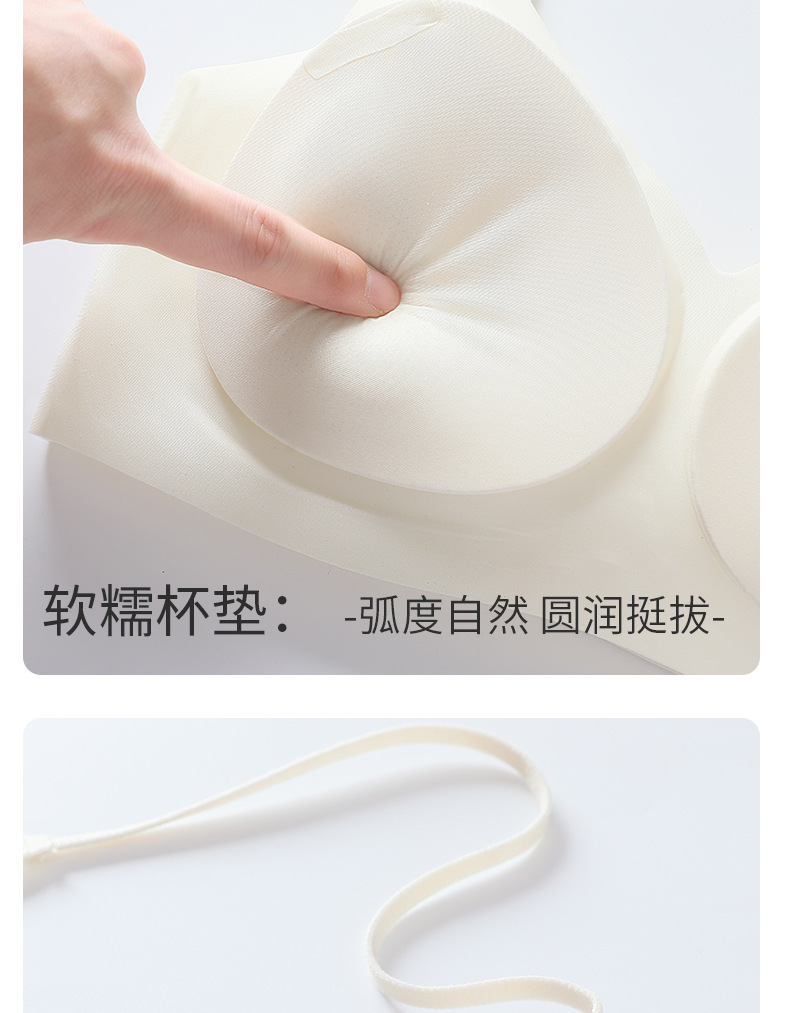 冰丝细肩带外扩内衣女小胸显大聚拢美背加厚6cm胸垫凉感漫画文胸详情16