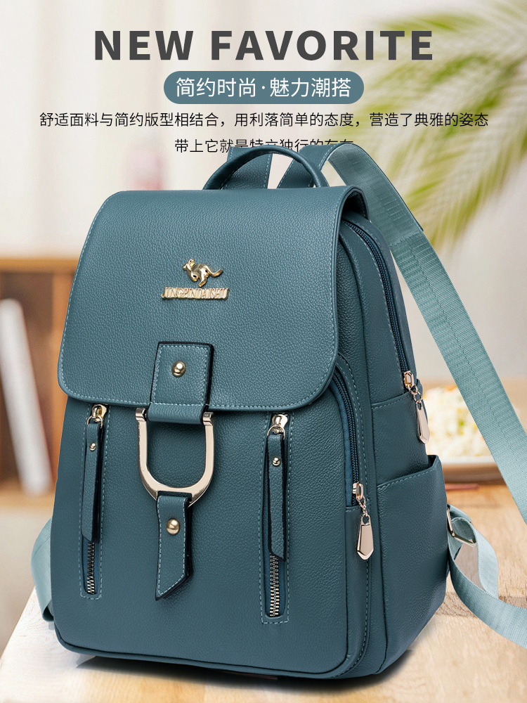 女士双肩背包高颜值多功能大容量背包2024春季新款洋气时尚休闲包详情3