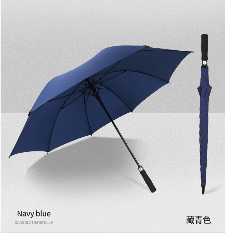 全纤维高尔夫伞男士高端商务伞超大抗风暴晴雨伞长柄伞直柄伞批发详情14