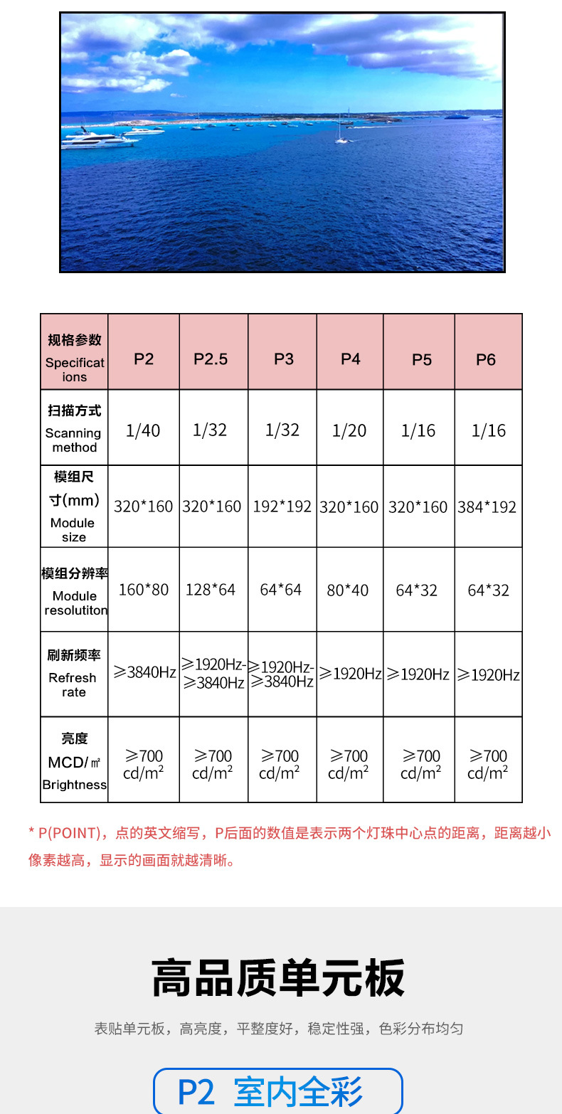 COB小间距超薄箱体屏幕显示屏ledP1.25P1.53P1.86直播间led显示屏详情4