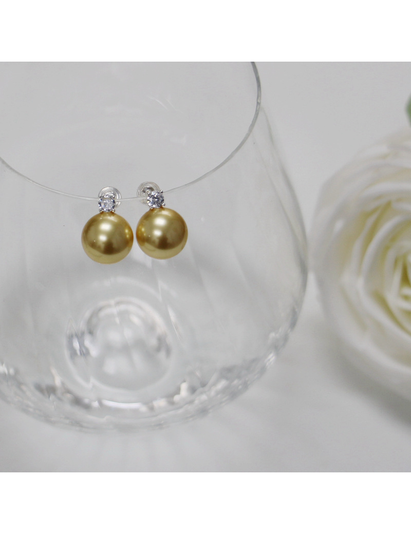 2024 Little Sweet Potato, Australian White, True Hemp, Lavender 5A, Zircon, Princess Diana, Shi Family Pearl 925, Pure silver Stud earrings, perfectly round pic 33