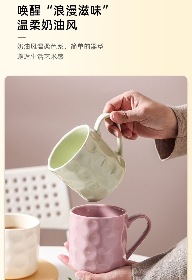 Ceramic bowls, light luxury, high appearance level, ins cream style household rice bowls, vegetable plates, tableware set wholesale pic 21