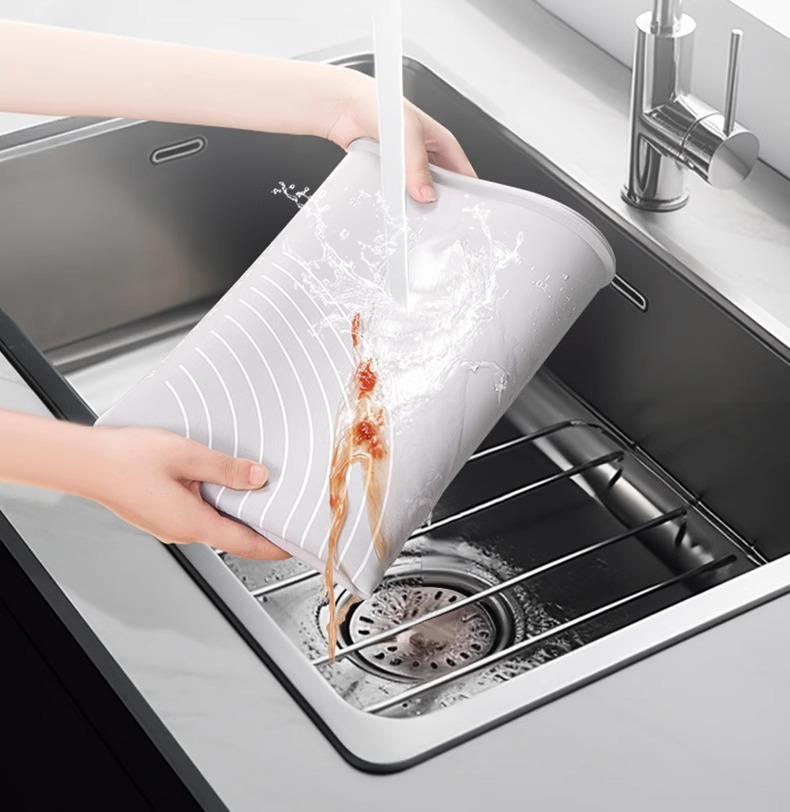 Silicone rubber dough kneading pad, food-grade thickened dumpling dough pad panel and dough pad, household cutting board for rolling dough, anti-slip pic 25