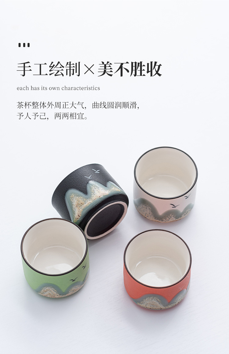 创意国潮茶杯节日礼品茶具单杯陶瓷茶碗品茗主人杯礼盒活动伴手礼详情9