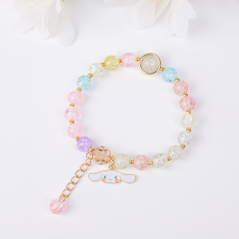 爆花水晶手链三丽欧系列少女韩版首饰库洛米朵闺蜜学生手串饰ins详情6