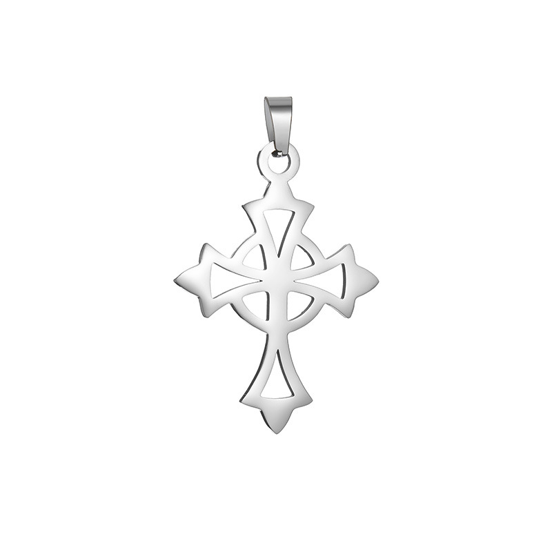 Half-price clearance sale of 36-style cross pendant and stainless steel cross necklace from the source factory for wholesale in stock pic 29