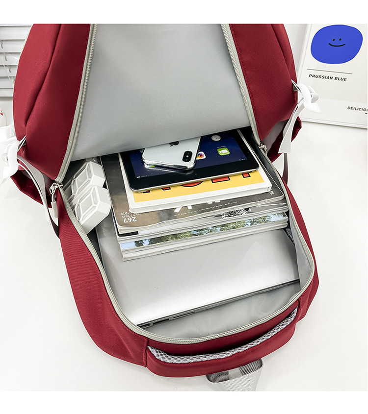 New cross-border backpacks for women in an ins style, large capacity for college students, high school and junior high school students, computer backpacks for men pic 21