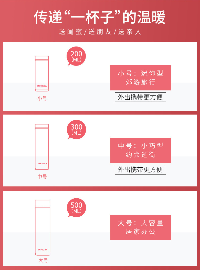 迷你口袋杯不锈钢双层真空保温杯礼品水杯日本可爱便携男女杯子详情5