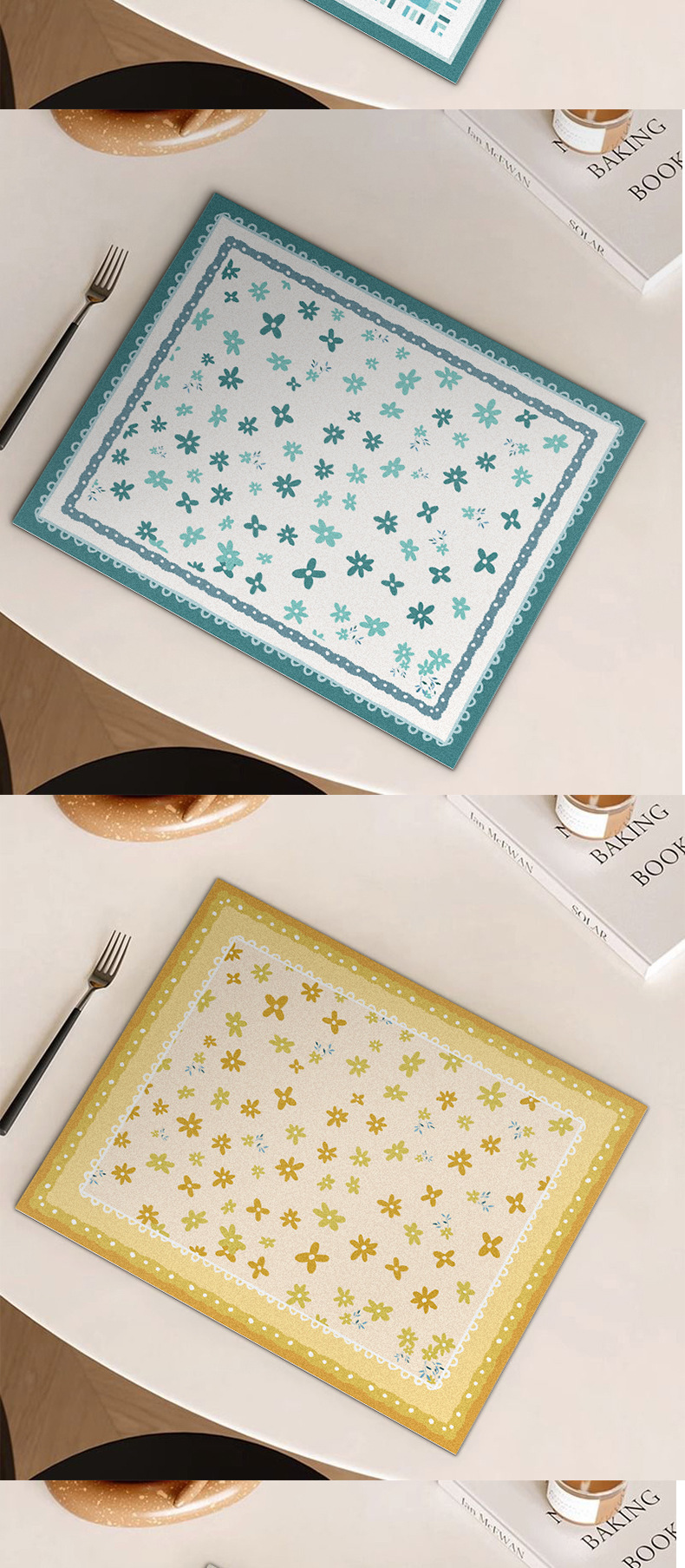 美式高级感皮革餐垫防水防油免洗隔热垫餐桌茶几盘垫杯碗耐脏垫子详情10