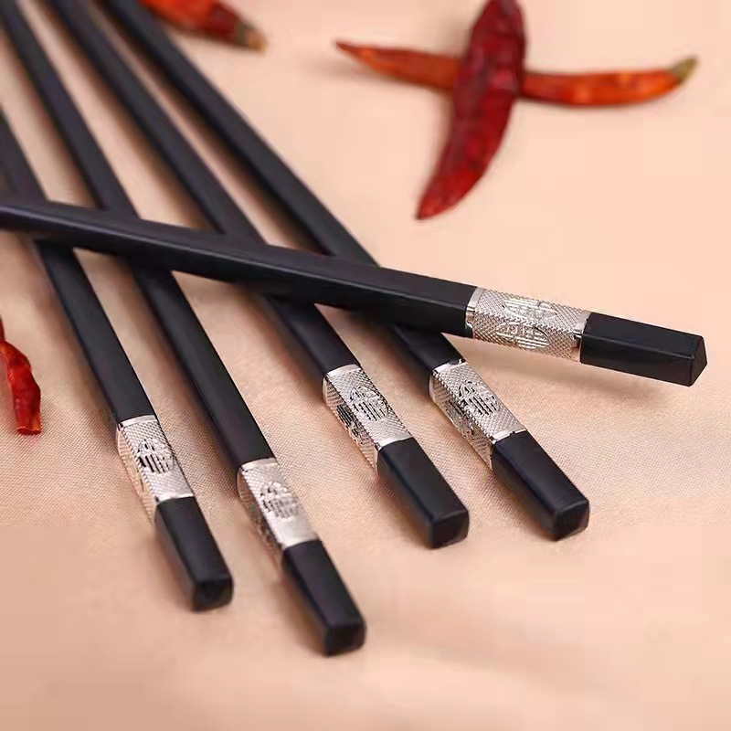 【 Zone 2-9 】【10 pairs 】 Chopsticks 100 yuan per box, 10 pairs of chopsticks, bagged chopsticks, black chopsticks, 10 pairs of chopsticks, 2 yuan supply pic 4