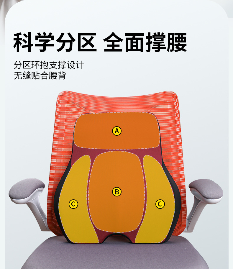 跨境腰靠办公室记忆棉久坐护腰腰垫现货批发靠枕腰枕靠垫腰部支撑详情5