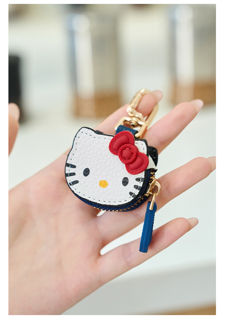 En stock lindo dibujos animados KT gato colgante alto nivel de apariencia hello kitty bolsa colgante llavero chica mejor amiga regalo pic 2