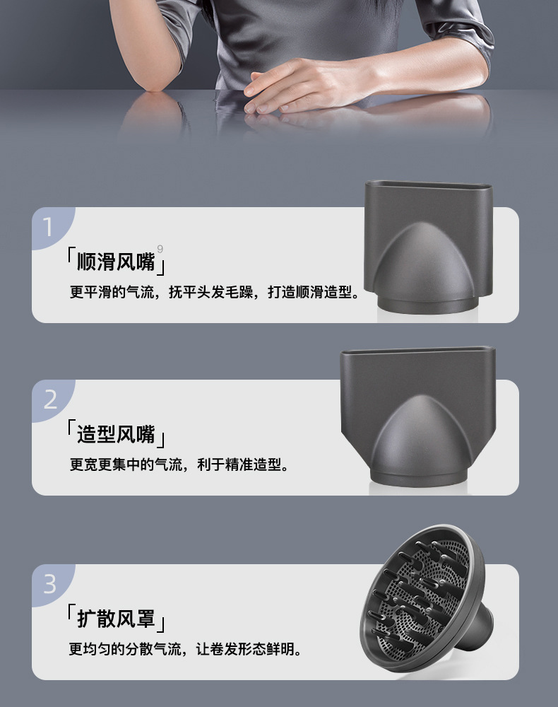 严选康夫K9吹风机负离子护发厂家批发高速无刷电机发廊大功率代发详情13