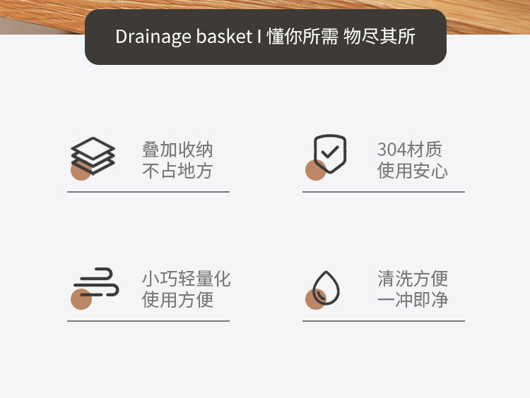 304 stainless steel mini draining basket set, vegetable and fruit washing basin, rice washing basin, filter basket, meal preparation basin, cooking bowl - a perfect tool pic 2