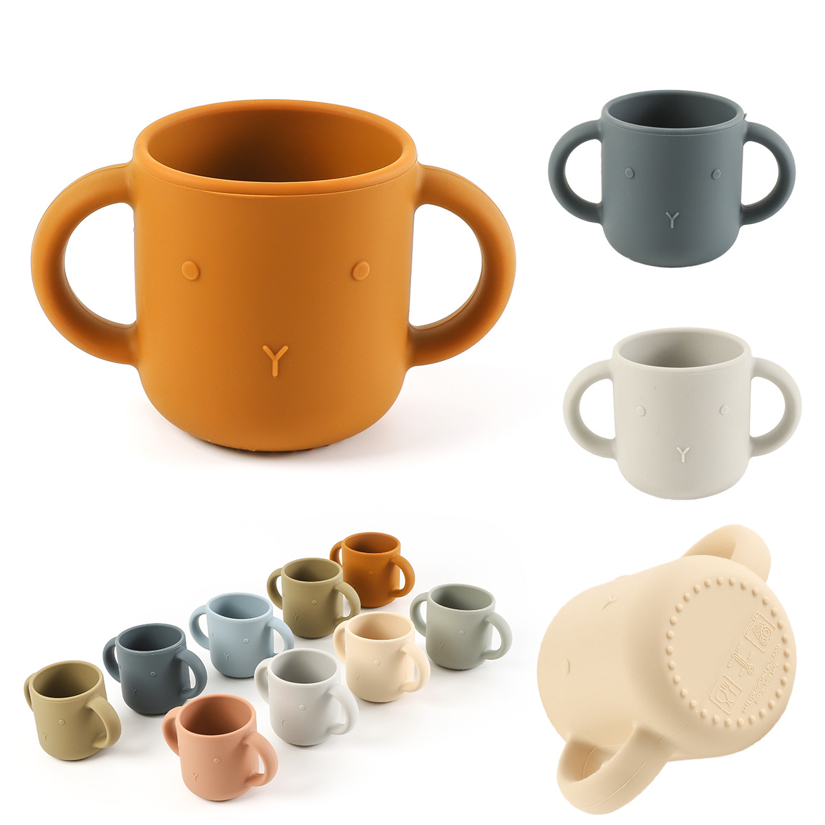 学饮杯新国标婴儿专用宝宝学喝水双耳杯子耐摔耐高温儿童硅胶水杯详情8