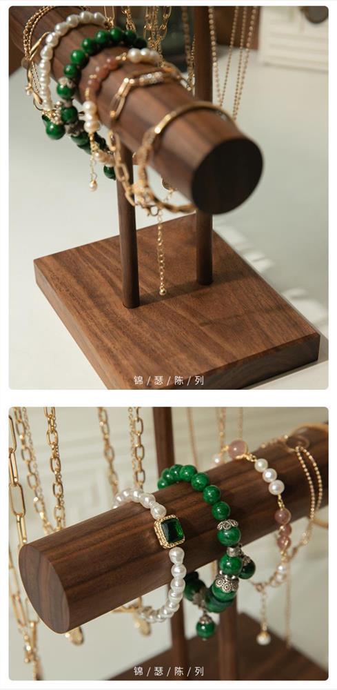 实木饰品展示架项链耳钉耳环饰品珠宝陈列道具拍摄首饰展示详情8